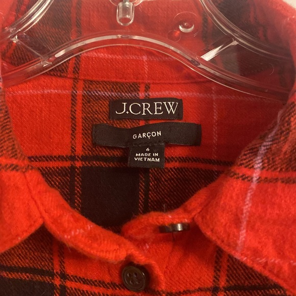 JCrew cropped flannel shirt - Picture 2 of 4